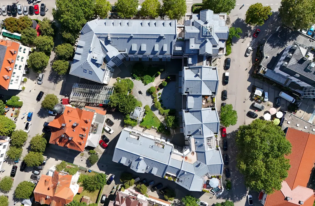 Die See Arkaden aus der Vogelperspektive